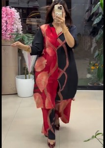 ชุดเดรสลำลองสไตล์ตะวันตกพิมพ์ลายดอกไม้น่ารักแฟชั่นใหม่ประจำฤดูร้อนปี 2026 ของ AARYA  แบบหลวมๆ ยาวคลุมเข่า ซักได้ แขนยาวระดับข้อศอกสำหรับผู้หญิง - Product Image 5