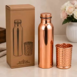 Top Quality Copper Water Bottles <b>Metal</b> Pure and Handmade Hammered Copper Water Bottle Available at Wholesale Prices - Product Image 2