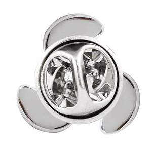 Miniature Three Blade Propeller Lapel <b>Pin</b> Metallic Finish - Product Image 2