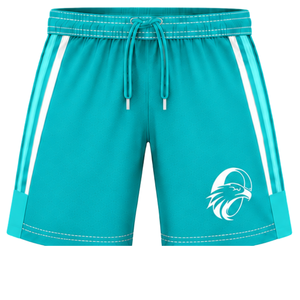 Ensemble short et maillot de rugby blanc turquoise à manches courtes et col en V, uniforme d'équipe respirant et léger, kit de sport personnalisé pour l'entraînement - Product Image 6
