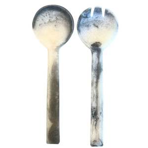 Ensemble de cuillères en résine style Art Déco vintage classique, idéal pour servir les salades, couverts et vaisselle pour mariages à prix avantageux - Product Image 1