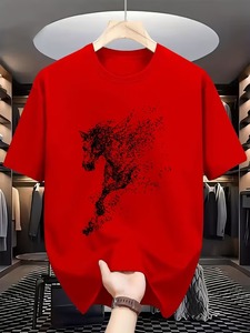 Wholesale Short Sleeve Customized Logo Sublimation Printing Knitted Crewneck <b>Men's</b> T-Shirts Slim Fit Quick Dry Breathable - Product Image 1