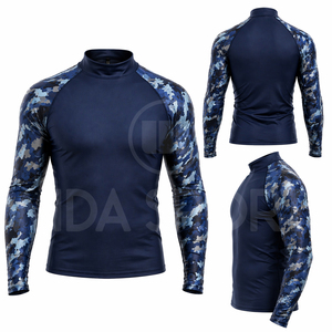 เสื้อแรชการ์ดแขนยาวสำหรับผู้ชาย ป้องกันรังสียูวี ชุดว่ายน้ำแบบรัดรูป แห้งเร็ว เหมาะสำหรับเล่นเซิร์ฟ ตกปลา ออกกำลังกาย รับผลิตตามสั่งขายส่ง - Product Image 6