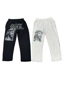 Best Quality Custom Cool Fashion 100% Cotton SDL Mid-Weight <b>Hip</b> Hop High Elastic Waist Solid Waterproof Eco-Friendly Men Sweats - Product Image 4