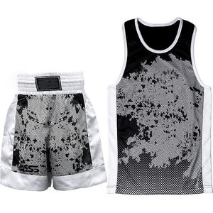 Vêtements de boxe personnalisés avec logo, veste et short de boxe de haute qualité, shorts de MMA Muay Thai pour hommes, vêtements d'arts martiaux MMA, uniforme de boxe - Product Image 6