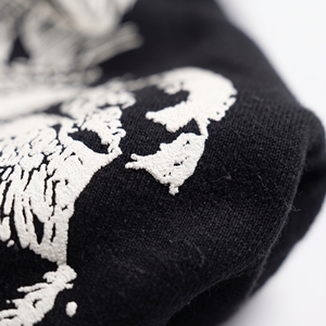 <b>Men</b>’s <b>Black</b> Graphic Print Oversized Hoodie Gothic Streetwear Pullover <b>Sweatshirt</b> - Product Image 4