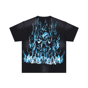 เสื้อยืดโอเวอร์ไซส์แขนสั้นทรงหลวม คอตตอนหนานุ่ม สไตล์สตรีทแวร์ พิมพ์ลายกราฟิก - Product Image 6