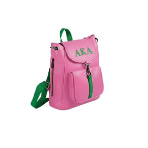 Bolso Mensajero de Moda para Mujer 2025, Estilo Griego Alpha Sorority, en PU con Dos Correas, Cierre de Cordón, Forro de Poliéster para Todas las Temporadas - Product Image 1