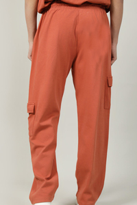 Pantalon de survêtement en coton bleu roi pour homme, taille élastique, décontracté, avec poches latérales, tricoté mi-lourd, idéal pour l'automne - Product Image 5