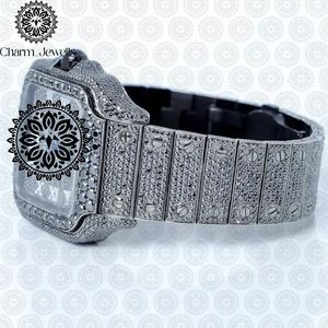 Reloj de Lujo Charm Jewells para Hombre, de Acero Inoxidable, Esfera de 40 mm, Correa de 20 cm, Movimiento Mecánico, Resistente al Agua 10 Bar, Fecha Automática - Product Image 6