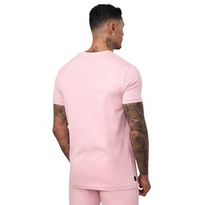 Men’s Light Pink Graphic Print T Shirt Crew Neck Short Sleeve <b>Athletic</b> Gym Workout Training Casual Sportswear Activewear Tee - Product Image 2