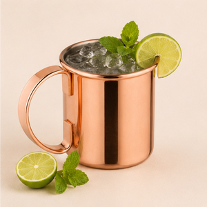 Hot Selling Handmade Pure Copper Moscow Mule Mug with Ergonomic Handle Polished Finish Metal <b>Drinkware</b> for Cocktails - Product Image 6