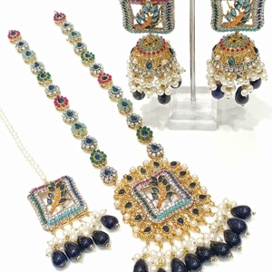 Premium Crystal Necklace Fashion <b>Jewelry</b> <b>Sets</b> Elegant Gold Plated <b>Bridal</b> <b>Jewelry</b> <b>Set</b> for Women Party Wear Collection - Product Image 1