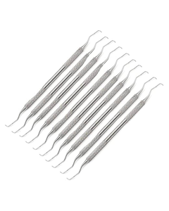 Sonde d'exploration dentaire Surtechs # Ensemble de 5 instruments dentaires manuels à double extrémité, 12 pièces, en acier inoxydable de qualité allemande - Product Image 1