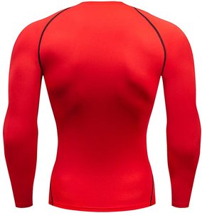 Último Diseño en Camisetas Deportivas Rash Guard para Hombre, de Poliéster/Nailon, Color Sólido, Manga Larga, con Impresión de Logotipo Personalizado, Camisetas Rash Guard Digitales - Product Image 3