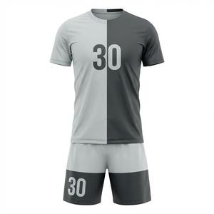 Uniforme de Fútbol Sublimado Personalizado 100% Poliéster, Jersey de Fútbol de Dos Tonos, Transpirable, de Secado Rápido, Conjunto Deportivo para Entrenamiento de Equipo - Product Image 1