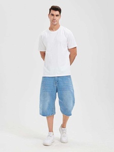 Men's Denim <b>Shorts</b> Straight Leg Mid Waist Cotton Casual Summer Breathable Pockets Woven Style Quick Dry Eco-Friendly Waterproof - Product Image 1