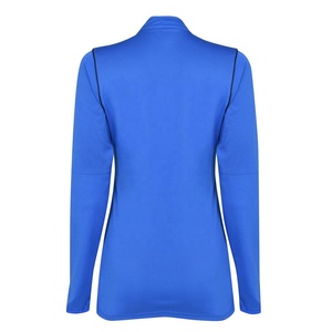 Conjunto Deportivo Azul Sólido para Mujer, Chaqueta con Cierre Completo y Cuello Alto y Pantalones, 2 Piezas - Product Image 4