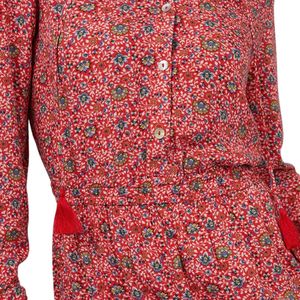 Vestido Mini con Estampado Floral para Mujer, Vestido con Mangas Abullonadas - Product Image 3