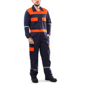 Hot Selling Cotton Blend Long Sleeve Coverall with Tool Pockets Custom Made OEM Service Safety <b>Clothing</b> - Product Image 6