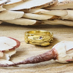 Anillos de Anubis Egipcios de Último Diseño, Anillo Gótico de Latón con Forma de Animal para Hombre, Anillo de Dios Zorro Chapado en Oro de 18k para Venta al por Mayor - Product Image 1