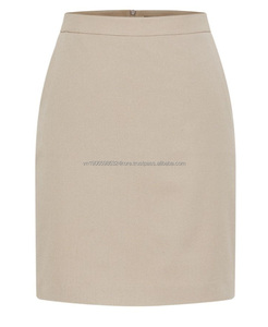 Jupe crayon en coton personnalisée pour femmes. Taille haute, plusieurs options de couleurs. Bas de tenue de bureau formelle - Product Image 4