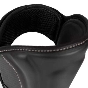 Protège-tibias de kickboxing OEM de haute qualité, en cuir de vachette véritable, pour entraînement professionnel MMA - Product Image 6