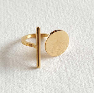 Wholesale Geometric Adjustable Unique Stainless Steel 18K Gold Plated Non Tarnish Wedding Finger <b>Rings</b> High Quality Fashion - Product Image 5