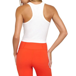 Haut de yoga pour femme avec logo personnalisé, nouveau style, faible MOQ, vêtements de sport, couleur unie - Product Image 2