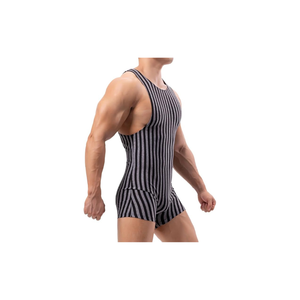 Premium Quality <b>Men</b> Sports Bodysuit Factory Direct ODM High Elastic Fitness <b>Singlet</b> Private Label Athletic Wear - Product Image 4