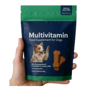 โออีเอ็ม10-in-1วิตามินสำหรับสุนัขแมวเคี้ยวนุ่มรสเป็ดเพื่อสุขภาพอาหารเสริมสำหรับผิวหนังลำไส้สะโพกโค้ทดูแลสุขภาพสัตว์เลี้ยง - Product Image 1