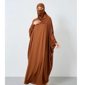 High Quality Ribbed Jersey Scarf Naqab Cotton Hijab Muslim Jersey for Autumn Season Wholesale Price - Product Image 4