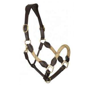 Cuir de cheval et corde Halters d'équitation Halters personnalisés Horse Halters - Product Image 1