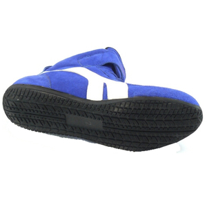 Botas de carreras de alta gama azules de cuero/tela Nomex con cierre de velcro, impermeables, suela de goma antideslizante, longitud hasta el tobillo, puntera cerrada, para todo tipo de uso. - Product Image 3