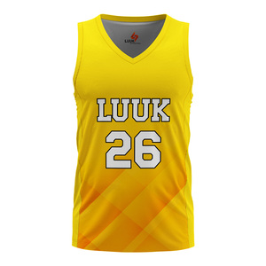 Custom Sublimated Basketball Jersey V Neck Sleeveless Geometric Print Moisture Wicking <b>Athletic</b> Wear Adult Unisex Shirts - Product Image 4