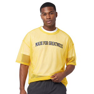 Camiseta de malla transparente para hombre, ropa de playa de verano, bordado personalizado, camiseta transparente de gran tamaño, camiseta transparente con bordado para hombre - Product Image 6