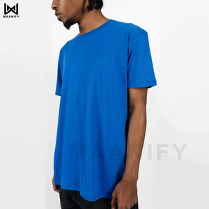 T-shirt unisexe personnalisé, style doux, 100% coton peigné, 122 GSM, léger, respirant, col rond, t-shirt basique, impression OEM - Product Image 1