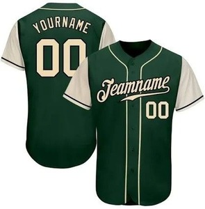 Nouveau style de maillot de baseball, personnalisation du logo, design unisexe, maillot court en mesh, sublimation, broderie, uniforme d'équipe, 100% polyester - Product Image 3