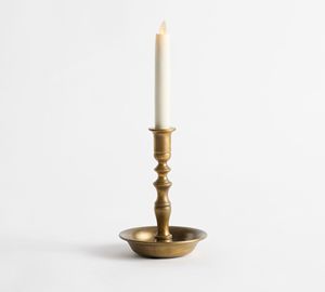 Elegant Luxury Handmade Metal Chris Loves Julia Brass <b>Candlestick</b> With Bowl Christmas Decor Lighting Tabletop - Product Image 5