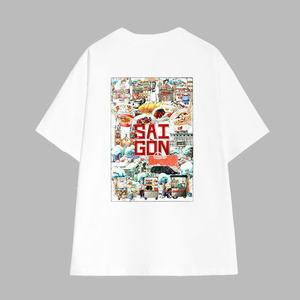 T-shirt unisexe personnalisé pour adolescents, long, été, 100% coton, poids lourd |   240GSM |   Style vintage basique |   Grande taille |   Service ODM - Product Image 2