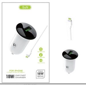 Chargeur rapide pour voiture S N 18W QC3.0 pour iPhone - Product Image 1