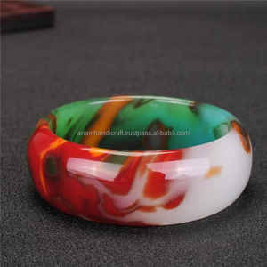 Highly Polished Customized Handcrafted <b>Cufflink</b> <b>Vintage</b> Angel Style Fashion Resin Joint Bangle Resin Craft for Women From India - Product Image 3