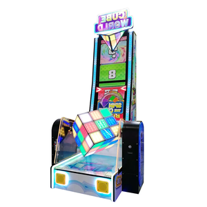 Máquina recreativa Cube World, equipo de entretenimiento operado con monedas, simulador de rodadura de cubos de madera y metal, juego de boletos de lotería - Product Image 4