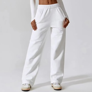 High Quality Winter Joggers Women Trousers Custom Logo <b>Pants</b> With Pockets Soft Fitness Workout Sweatpants - Product Image 5