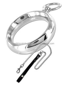 Venta al por mayor de acero inoxidable masculino Bondage Donut Cock Ring BDSM Juguetes sexuales para Gay pene especial Metal Fabricación Metal Especialista - Product Image 3