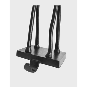 Black Color Vintage Style Reindeer Christmas Stocking Holders <b>Weighted</b> Metal Mantle Hangers Fireplace Decoration Low Price - Product Image 3