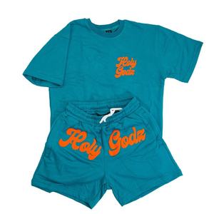 Nouvelle Collection 2025 – Ensemble Short et T-shirt Streetwear Personnalisé en Coton 100% avec Impression Gonflée, Style Hip Hop, Logo et Motifs Graphiques Boxy - Product Image 3
