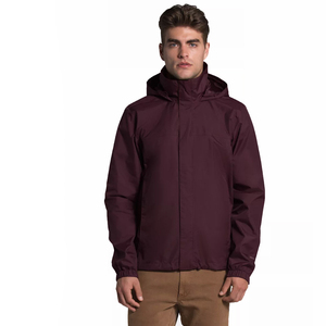 Chaqueta de lluvia de nylon de alta calidad para hombres Stand Collar High Street Style Black Wholesale para la temporada de invierno - Product Image 1