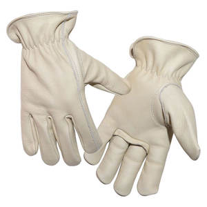 Guantes de Trabajo de Cuero Premium para Conductor, Cuero Vacuno de Grano Completo, Agarre Suave, Guantes de Seguridad con Muñequera Elástica, OEM, Marca Privada, Venta al Por Mayor - Product Image 5
