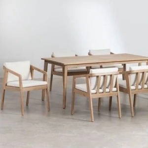 Juegos de Mesa y Sillas para Comedor, 4/6/8 Plazas, Muebles de Exterior, OEM ODM, Estructura de Madera/Aluminio/Ratán/Mimbre, Personalizados para Hotel - Product Image 1